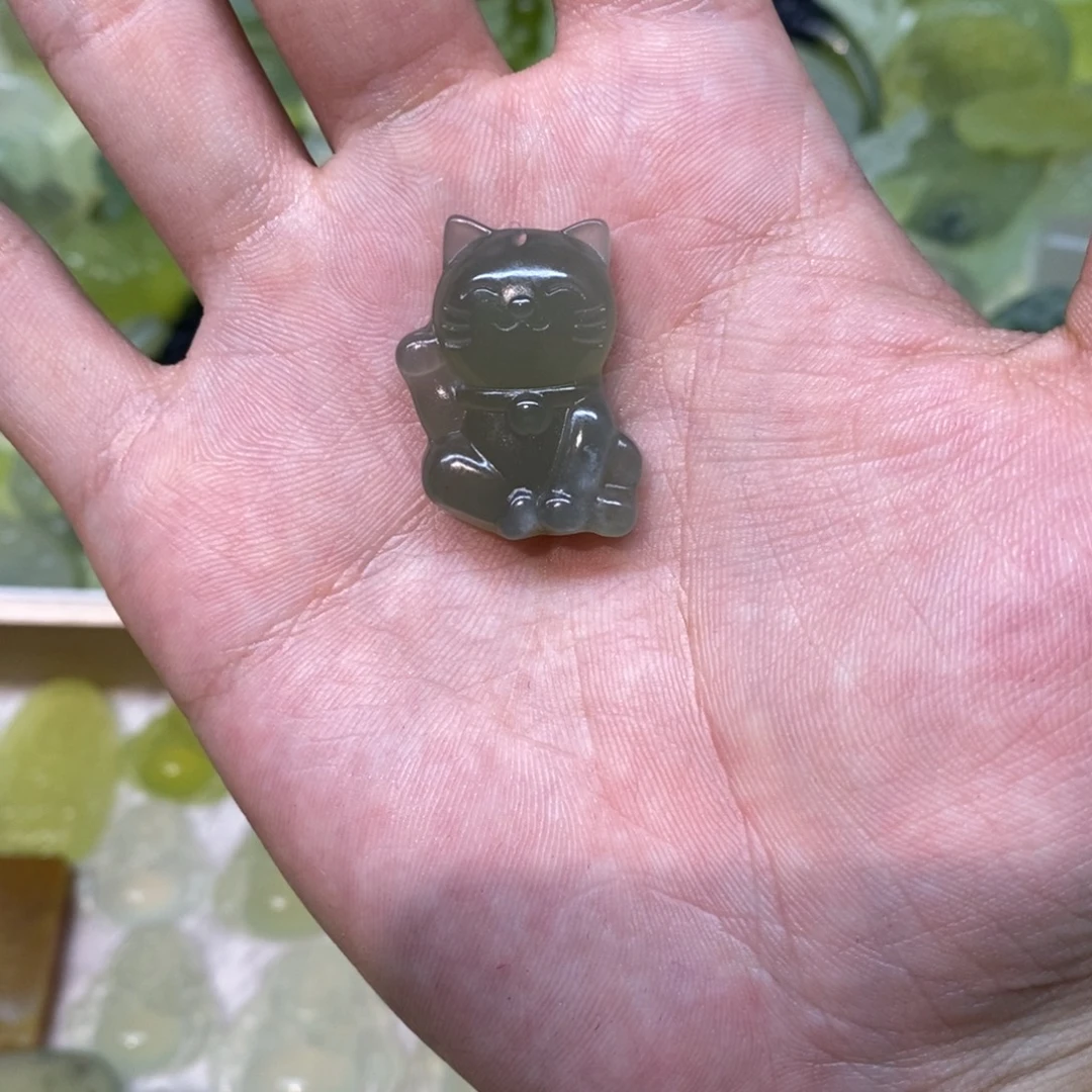 岫玉未镶嵌吊坠(不含链)两单包邮