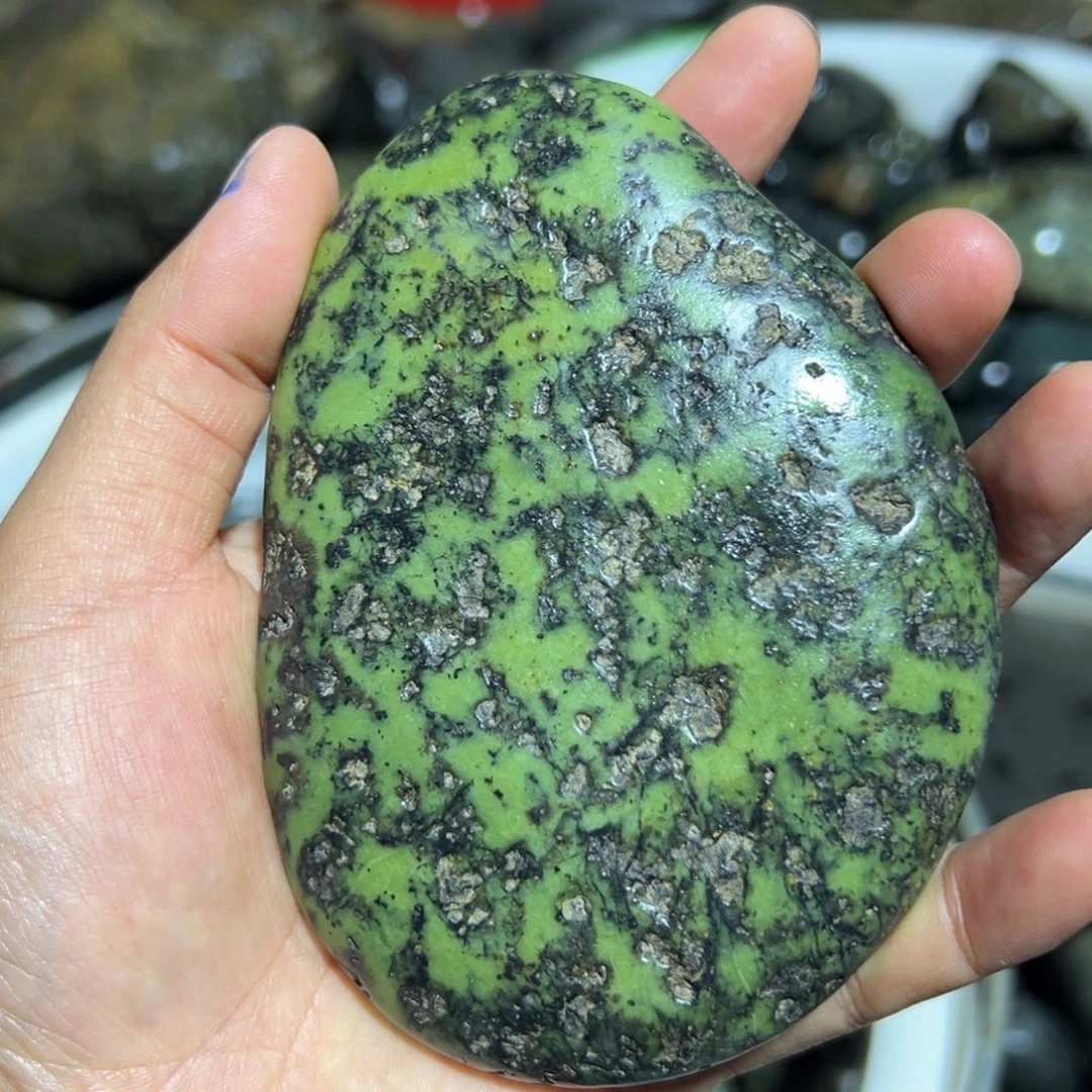 未镶嵌蛇纹石玉西藏藏玉药王石太*石