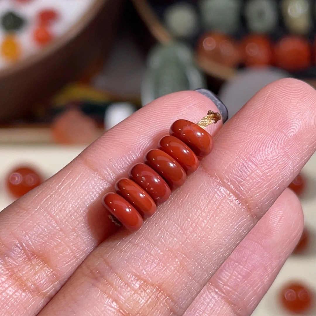南红玛瑙未镶嵌面包圈 7mm 不换退