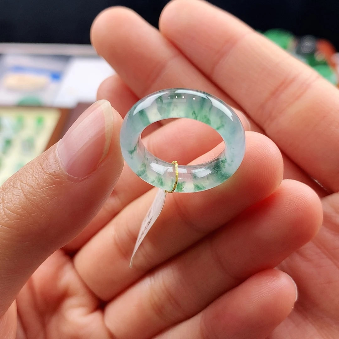 翡翠未镶嵌戒指9号