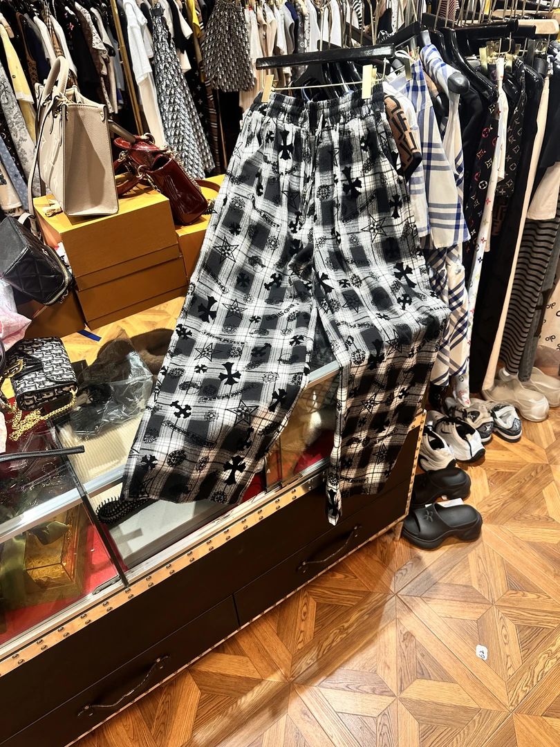 SheLaiwen【克罗格子长裤】2025新款阔腿长裤