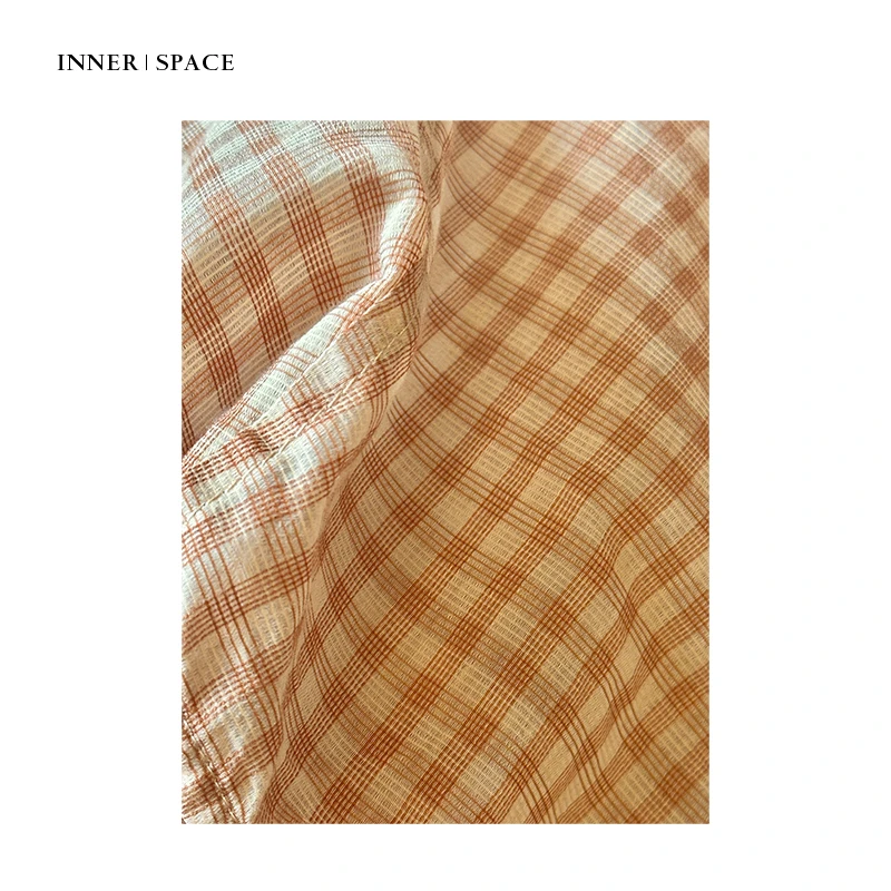 INNER｜SPACE法式粉格衬衫GLA500012
