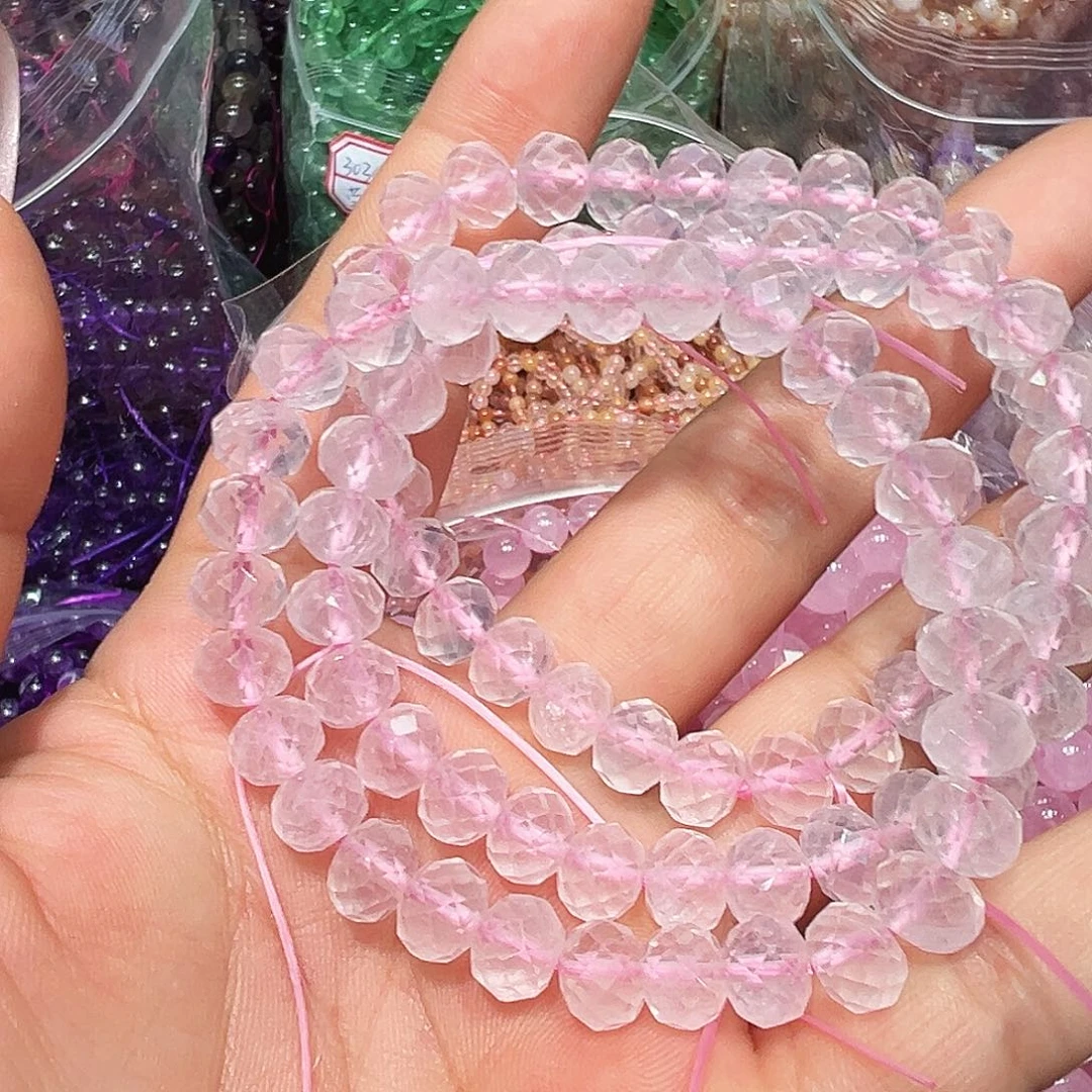 未镶嵌手链水晶粉晶
