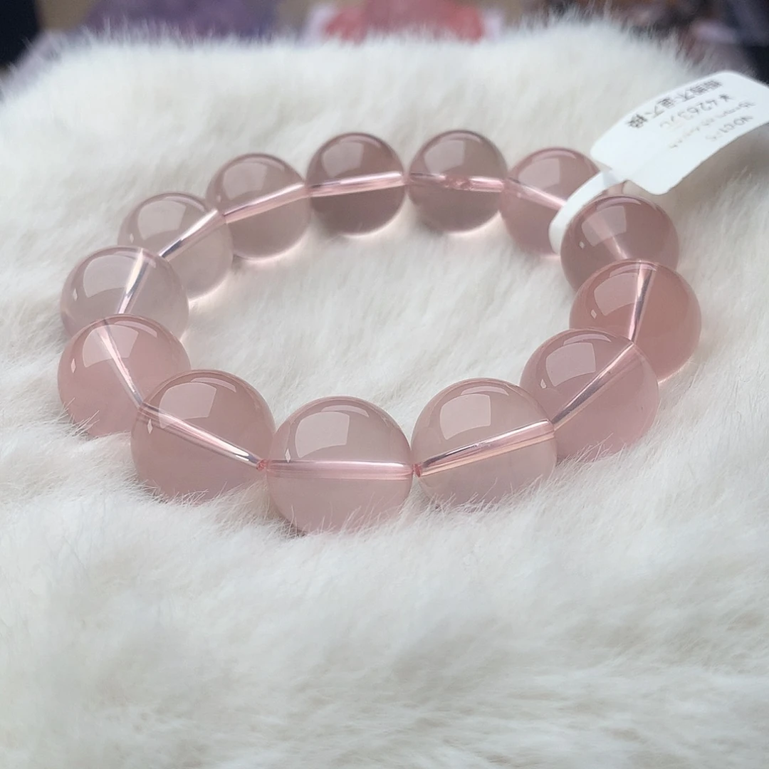 手串未镶嵌水晶冰橘粉