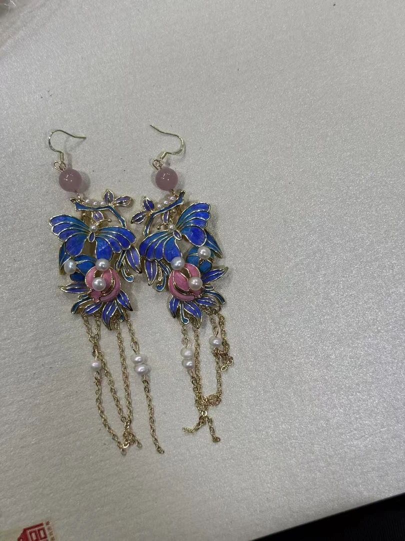 铜合金耳饰 手工耳环精品
