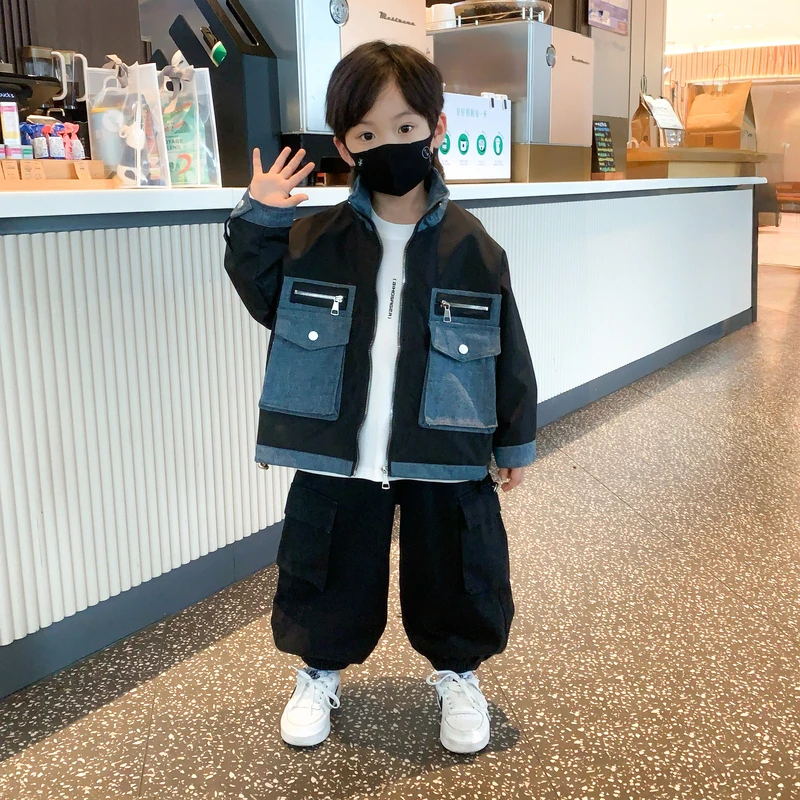 男童秋季外套2025新款儿童牛仔服男宝宝韩版春秋装小男孩夹克上衣