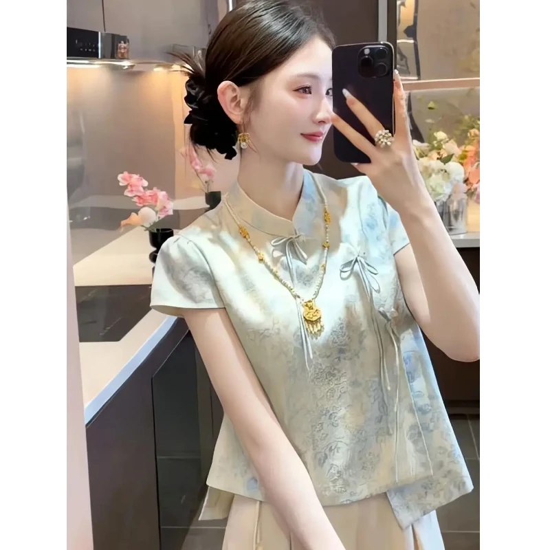 夏季清冷贵气感穿搭轻奢高级感超火新中式佛系禅意风盘扣马甲上衣