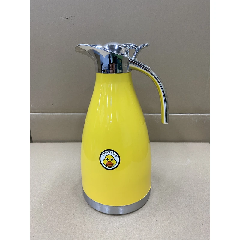 小黄鸭咖啡壶家用大容量防烫保温壶不锈钢保温壶