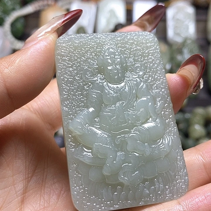 和田玉未镶嵌挂件