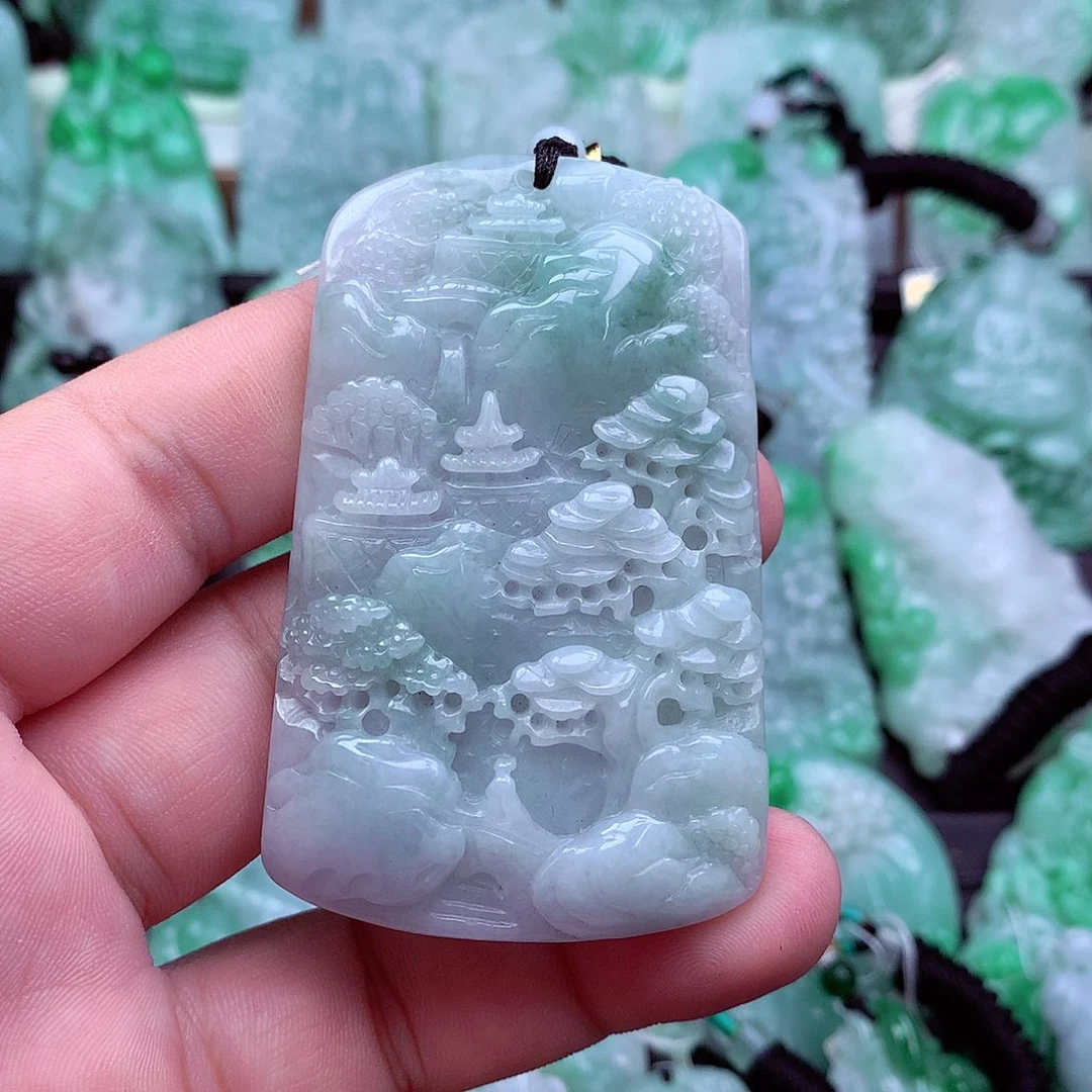 翡翠未镶嵌吊坠(不含链)
