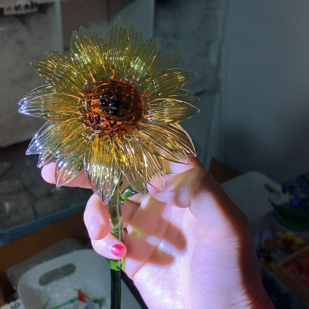 琉璃手工艺品八*向日葵