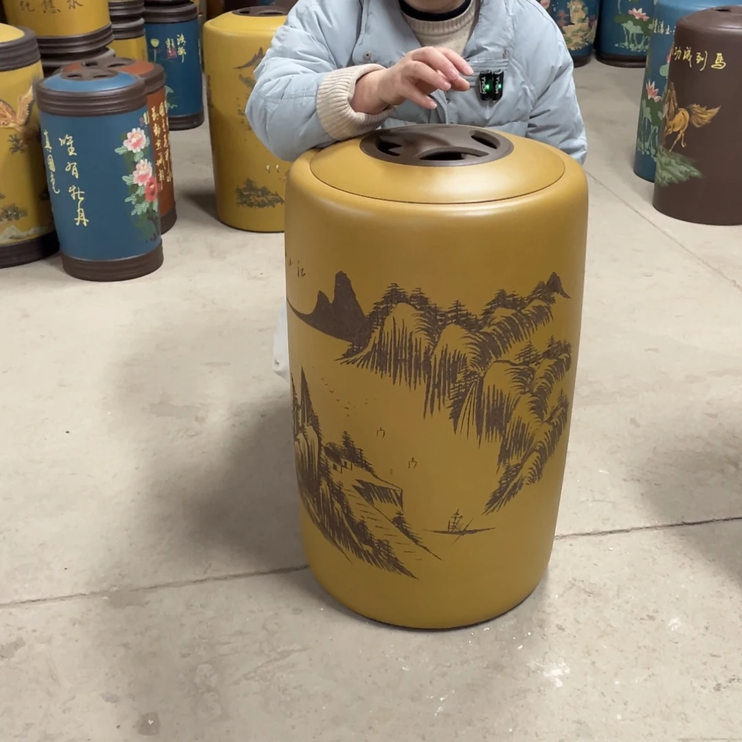 宜兴原矿紫砂茶叶罐