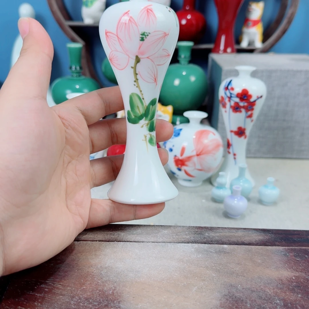 陶瓷手工小花器摆件