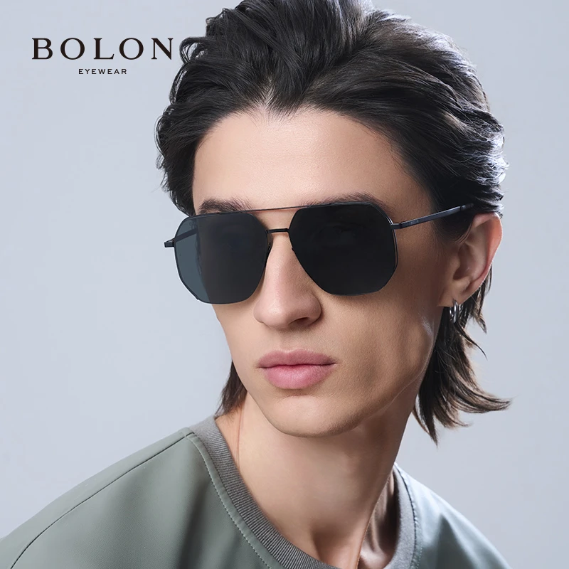 BOLON暴龙眼镜新款β钛高清偏光防晒太阳镜男士开车钓鱼专用BL8121