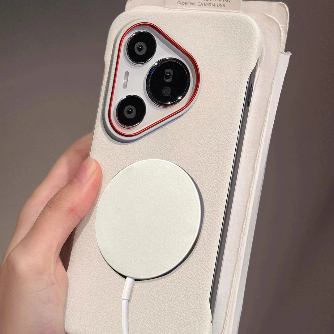 磁吸素皮适用华为pura70Pro手机壳magic7荣耀300超薄mate70无边框