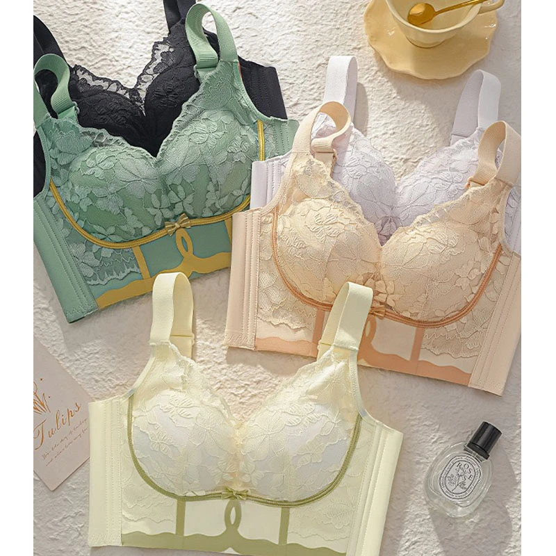 #114剪标无磁1.5女士内衣舒适文胸小胸聚拢透气温感性感蕾丝