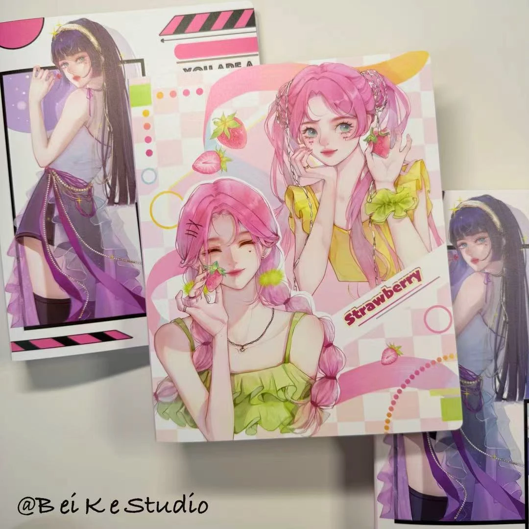 【BeikeStudio】原创A5贴纸胶带收纳册/加厚内页/双面插袋/120卡位