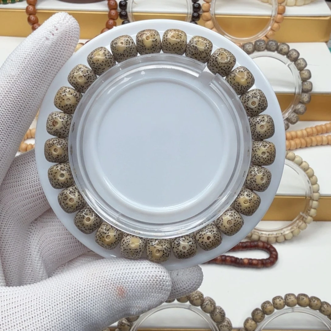 星月菩提手串石玉料针尖星单圈