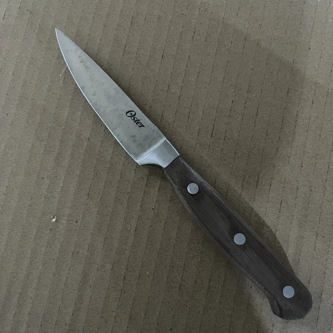 O家木柄水果刀一支 全长约20.5cm