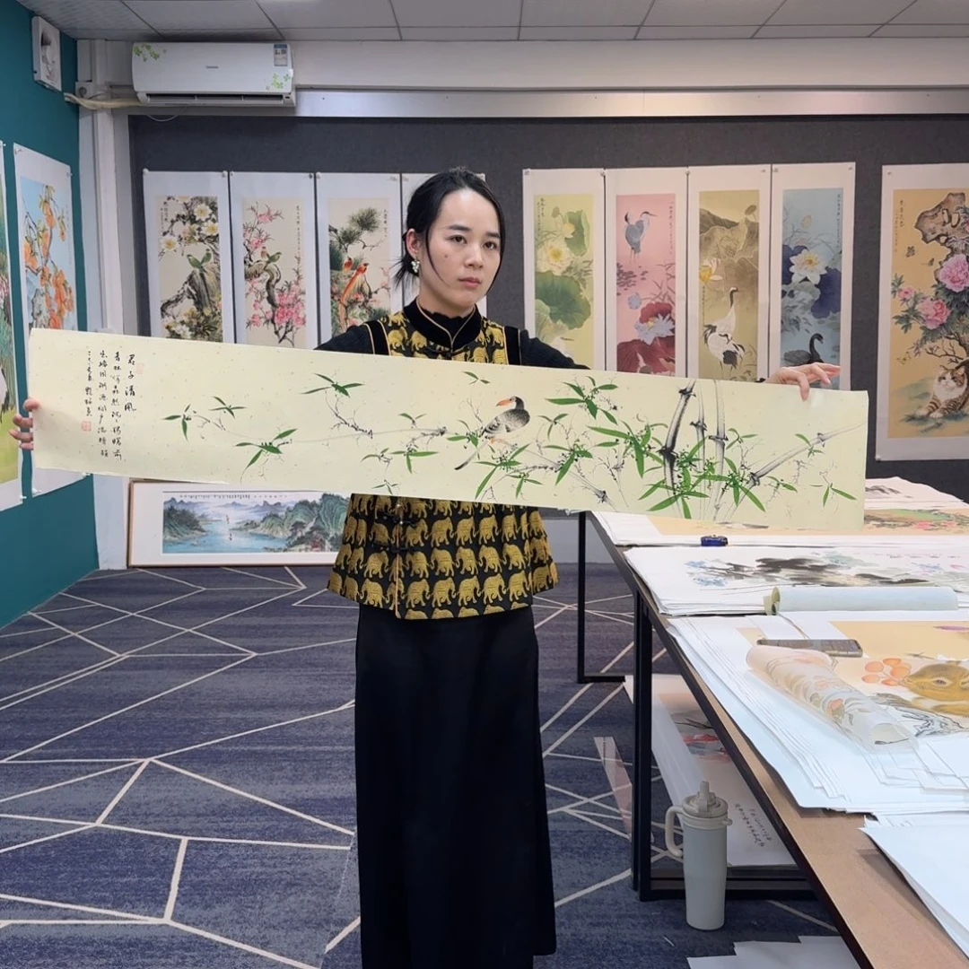 国画国画作品山水花鸟