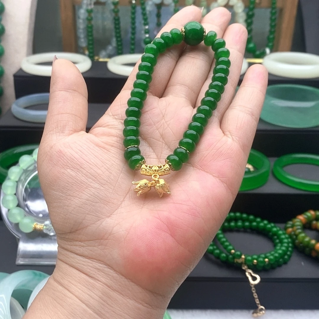 珐琅非金属时尚百搭算盘珠单圈卡8mm