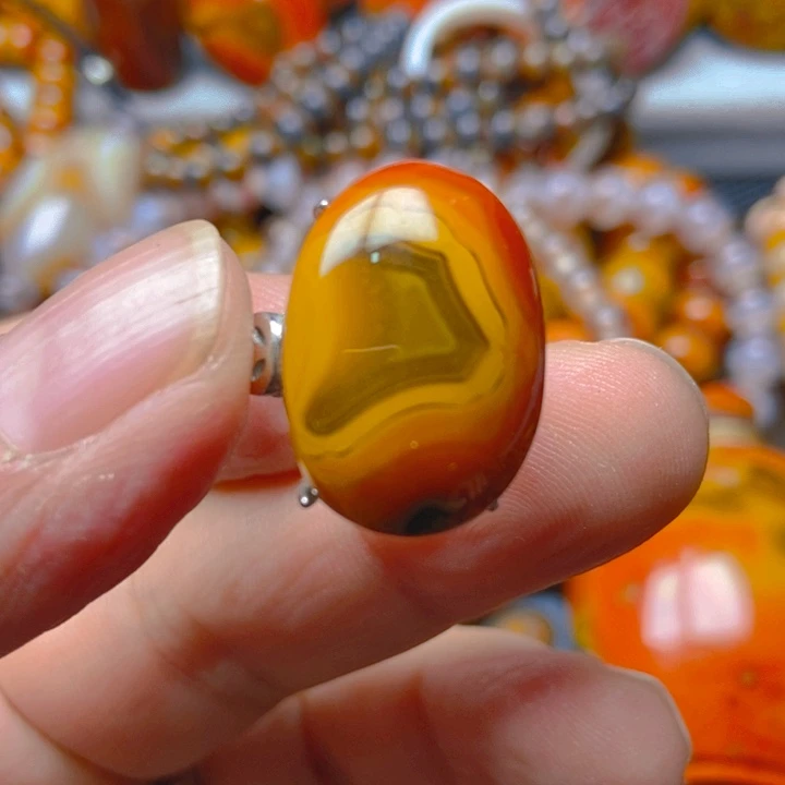 合金戒指玛瑙/玉髓