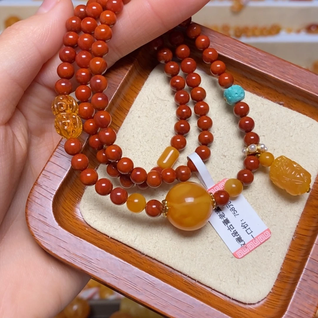 【闪购商品】未镶嵌蜜蜡手链手串