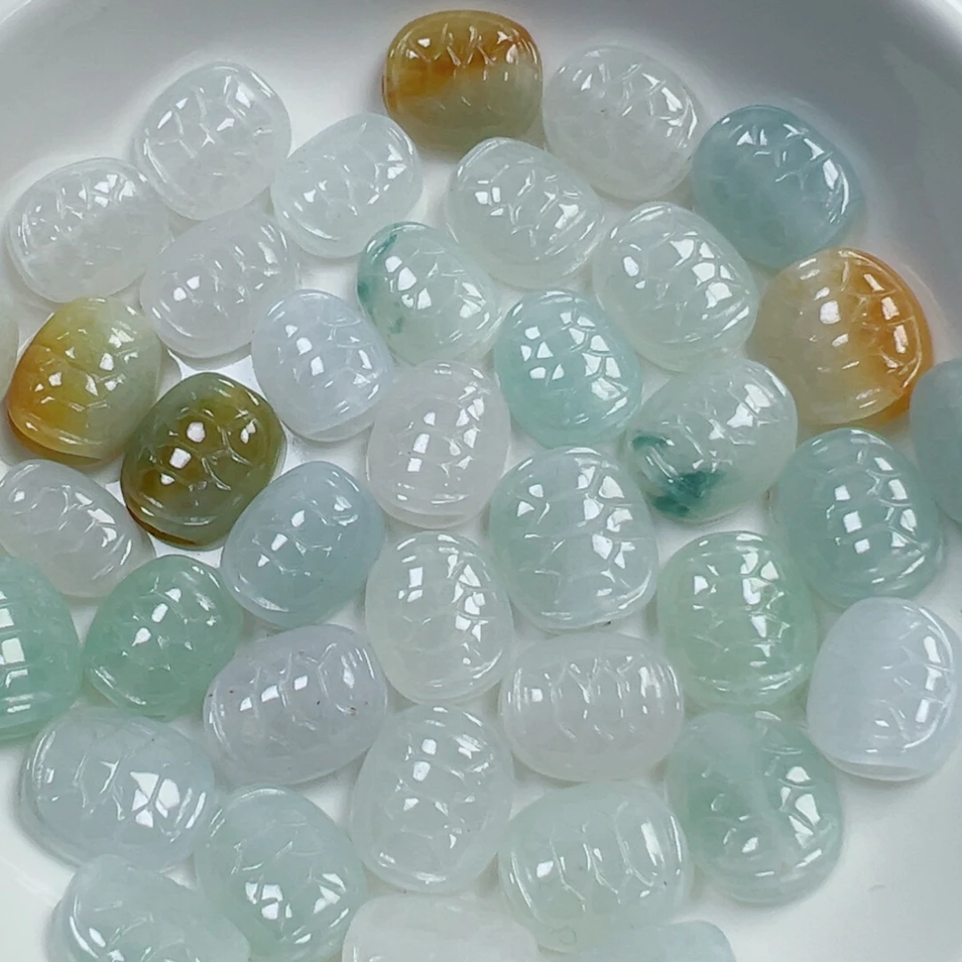 翡翠散珠翡翠龟壳一个可挑