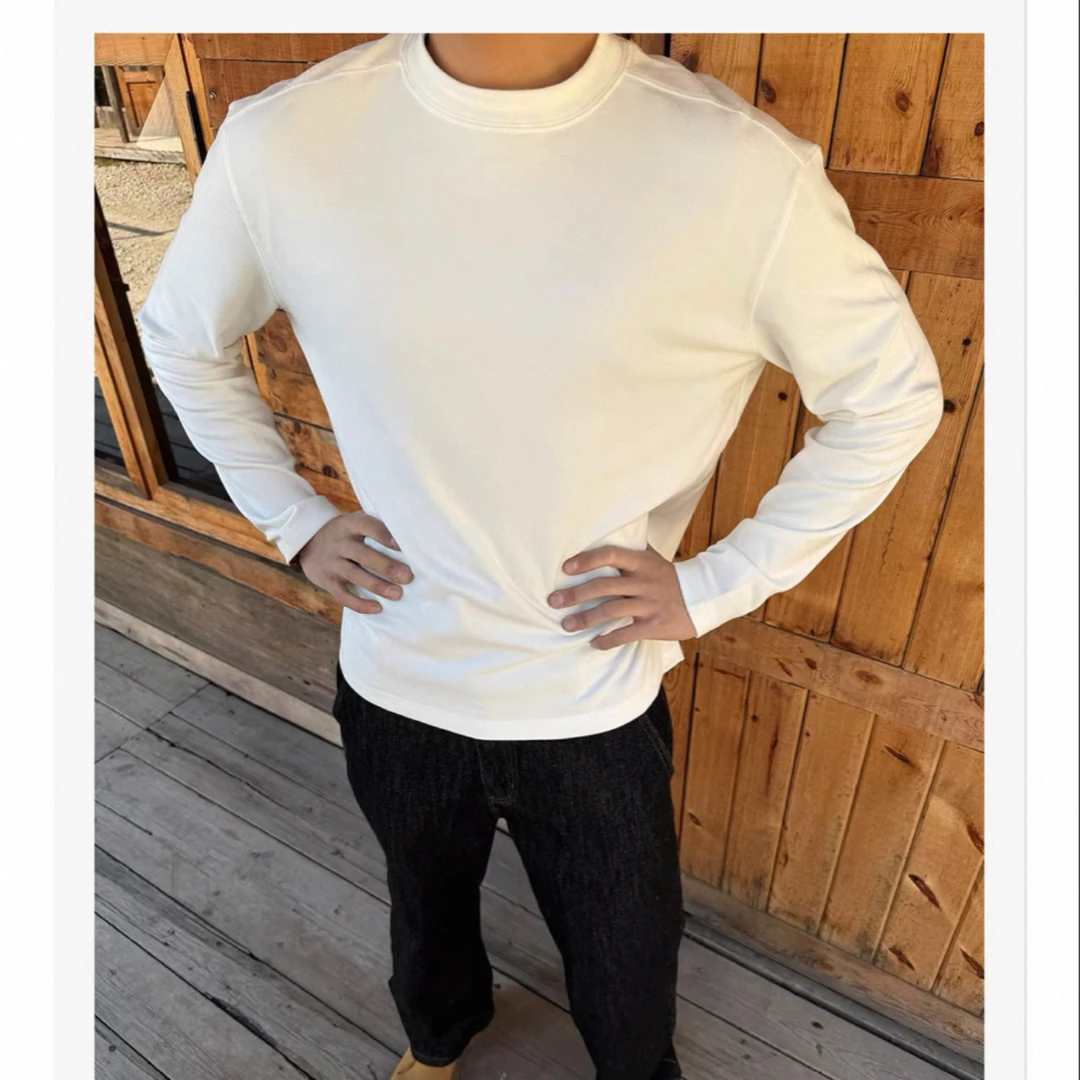 高弹！抗静电保暖打底！纯色绒毛款长袖 男女同款（微瑕）