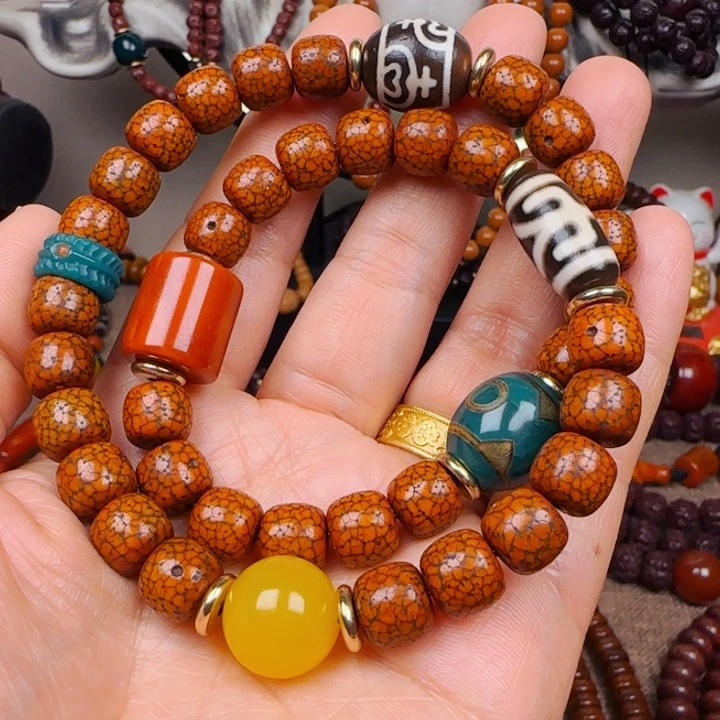 吊坠星月菩提双圈