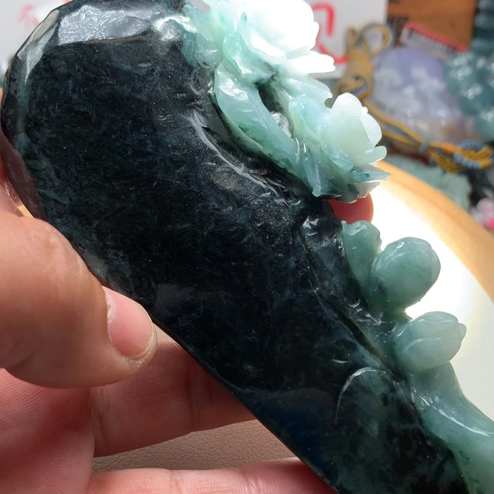 翡翠项链未镶嵌保真天然a货翡翠