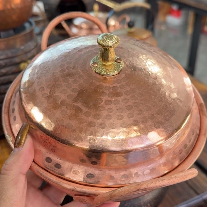 紫铜手工制作米线锅18