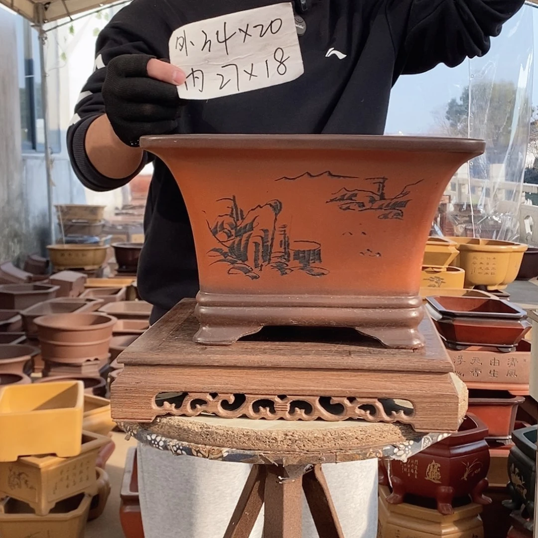 紫砂花盆紫砂花盆