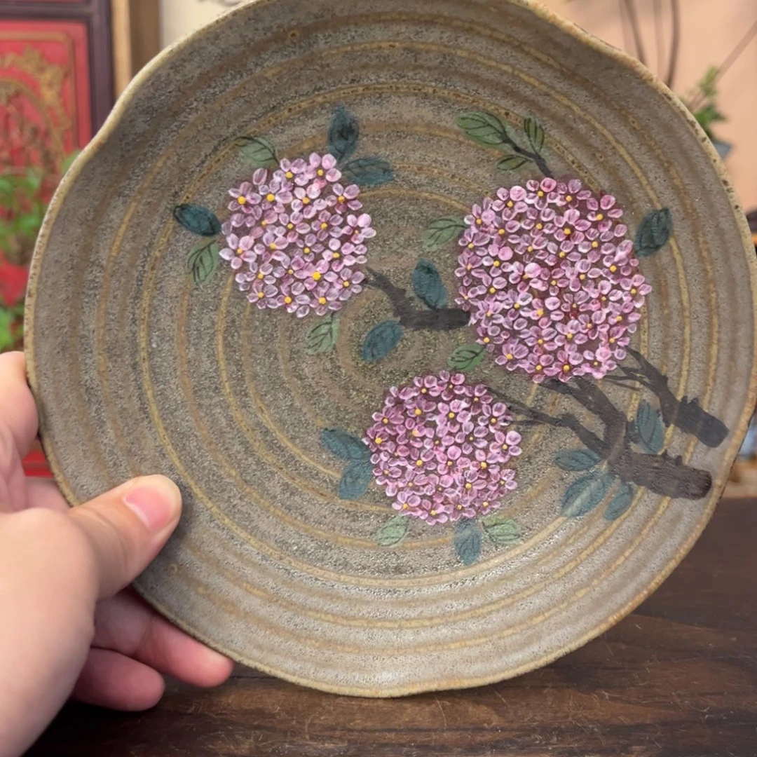 杯柴烧手工手绘陶瓷