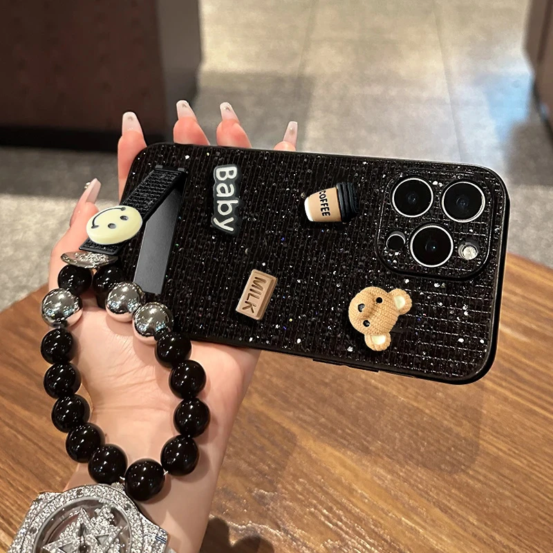 适用于苹果17/OPPO华为VIVO可爱小熊手机壳网红简约流行ins女款