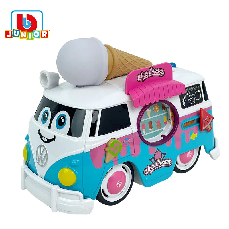 意大利BBjunior大众声光多功能车冰激凌车玩具车16-88610科学实验