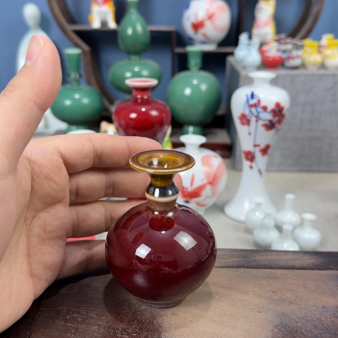 陶瓷手工小花器摆件