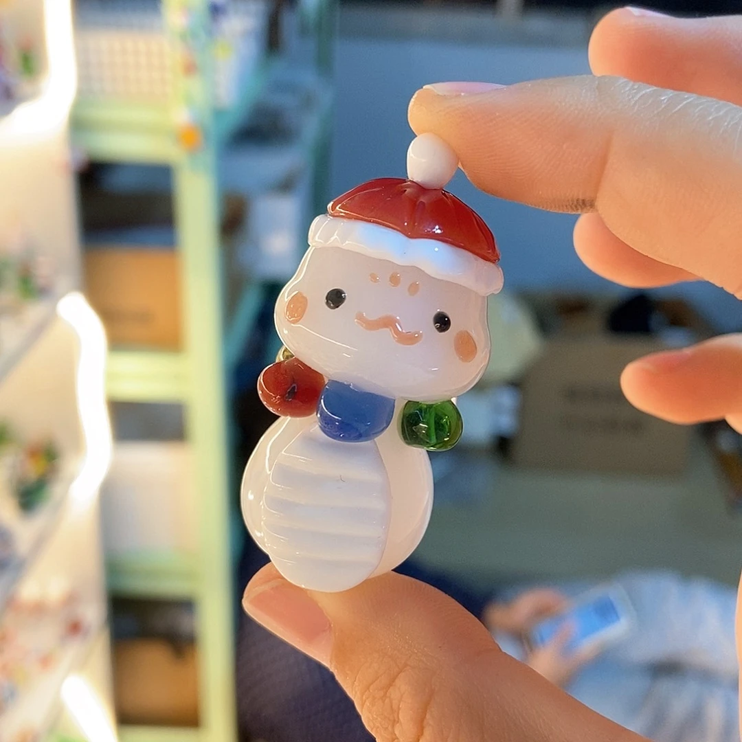 琉璃手工艺品小蛇
