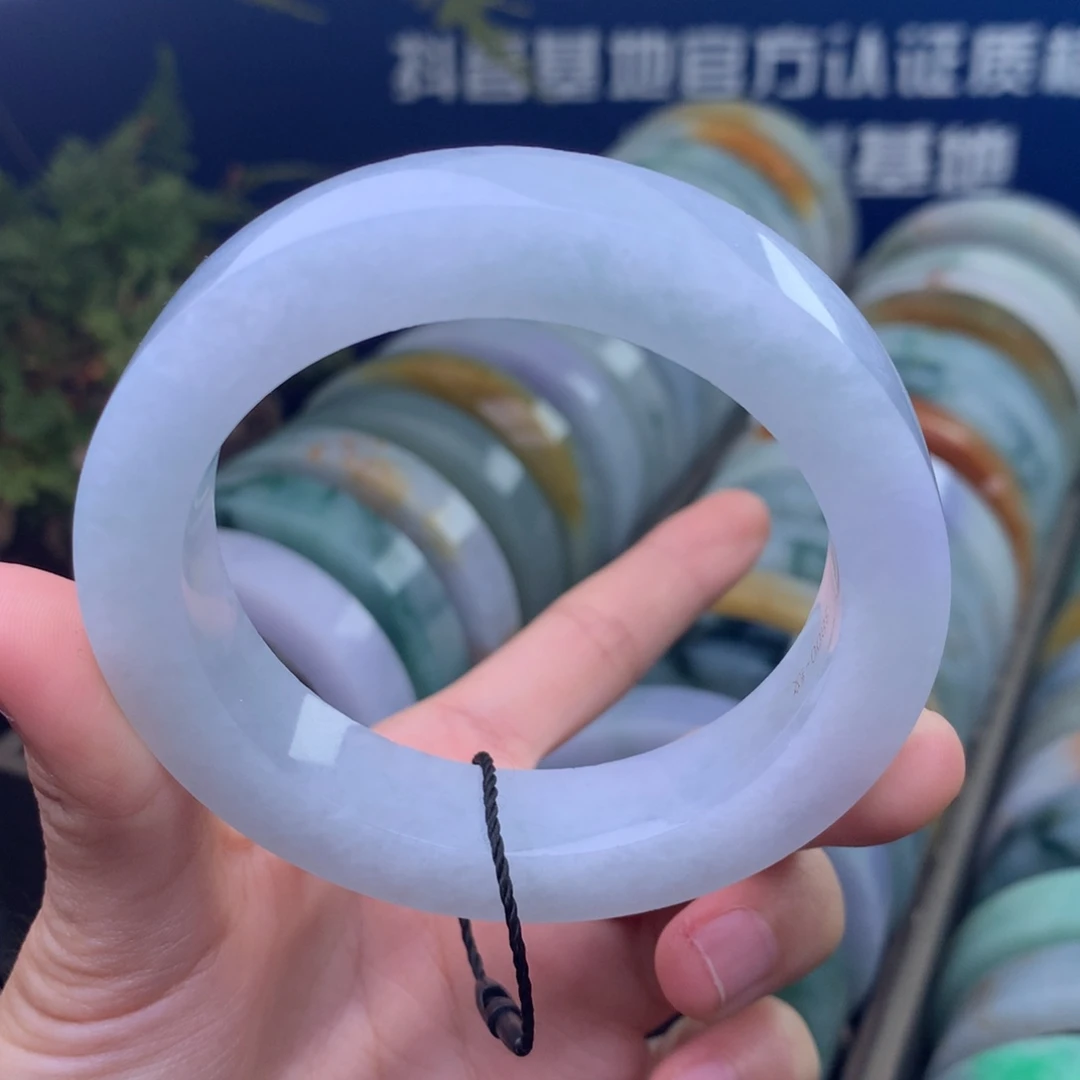 定制翡翠未镶嵌手镯定制不退不换