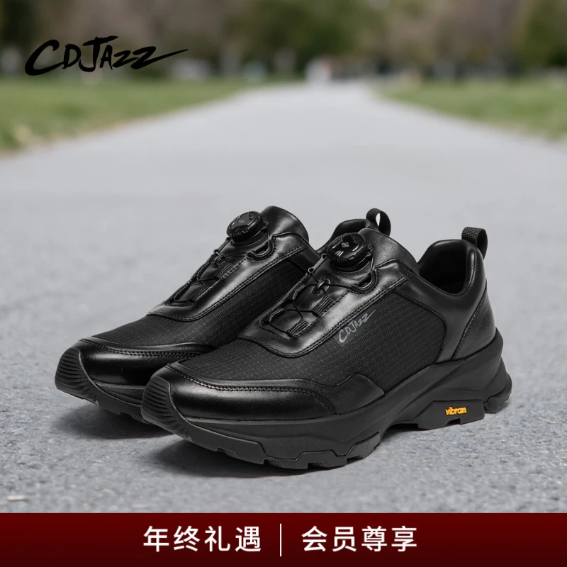 【VIBRAM 防滑底】CDJAZZ卡地爵士男士休闲鞋缓震防滑运动鞋新款