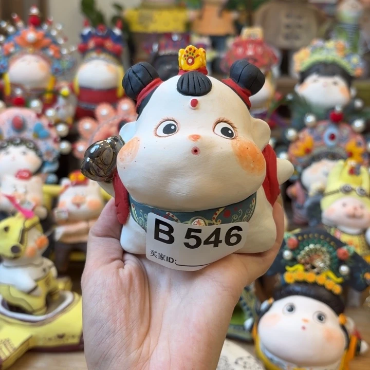 白***️摆件手捏陶艺摆件