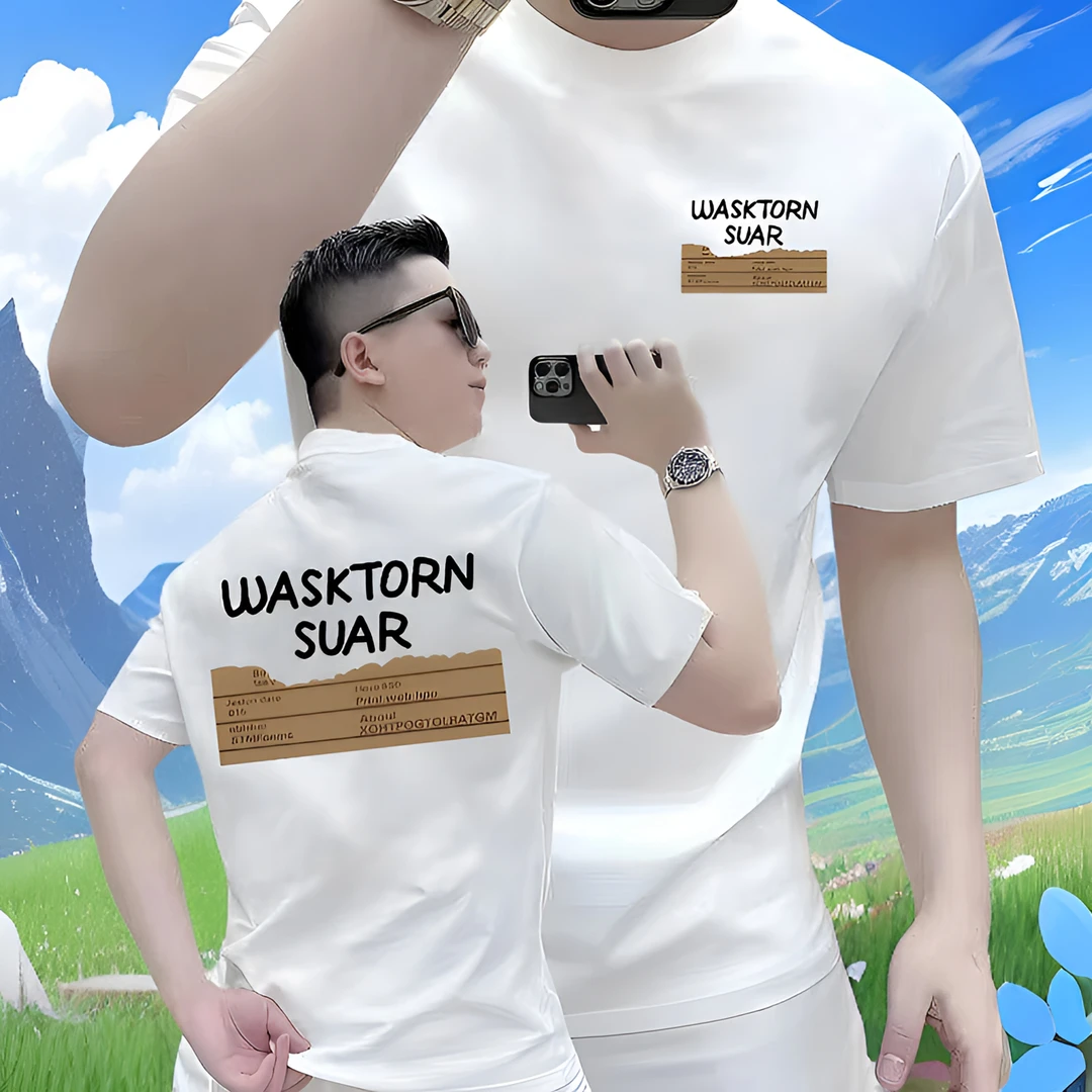 高品质纯棉T恤高端潮牌男装夏季t恤上衣高级短袖t恤男款新款百搭