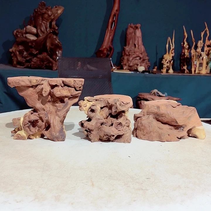 黑果木Z****哥240金丝红木羊蹄甲半成品到手3件