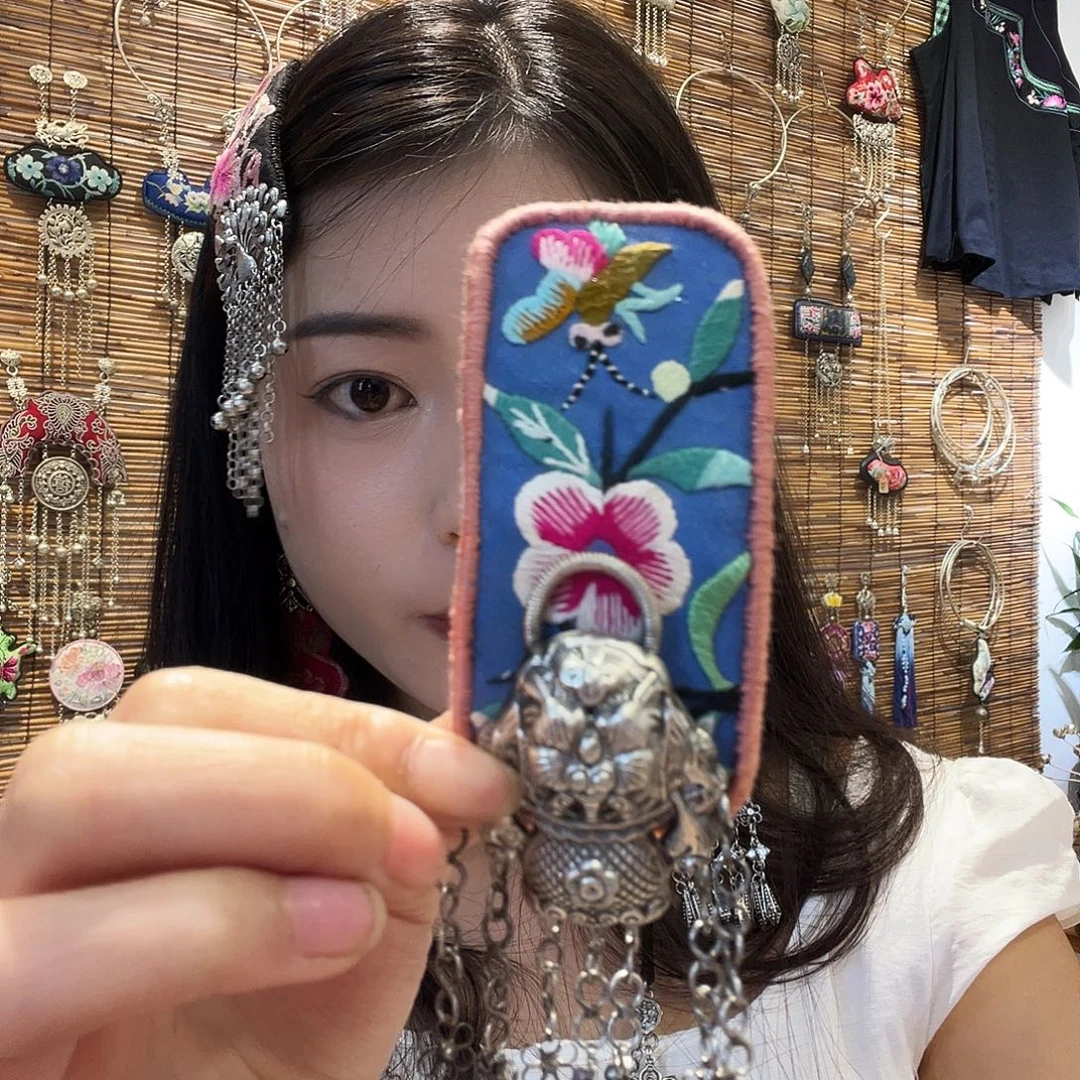 织绣手工刺绣发夹