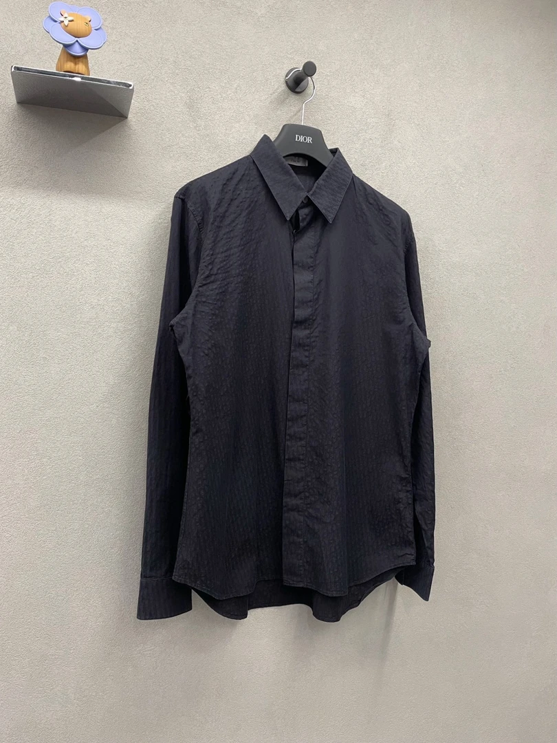 99新 DIOR/迪奥 提花满印/单排扣长袖衬衫尺码41（胸围约110）