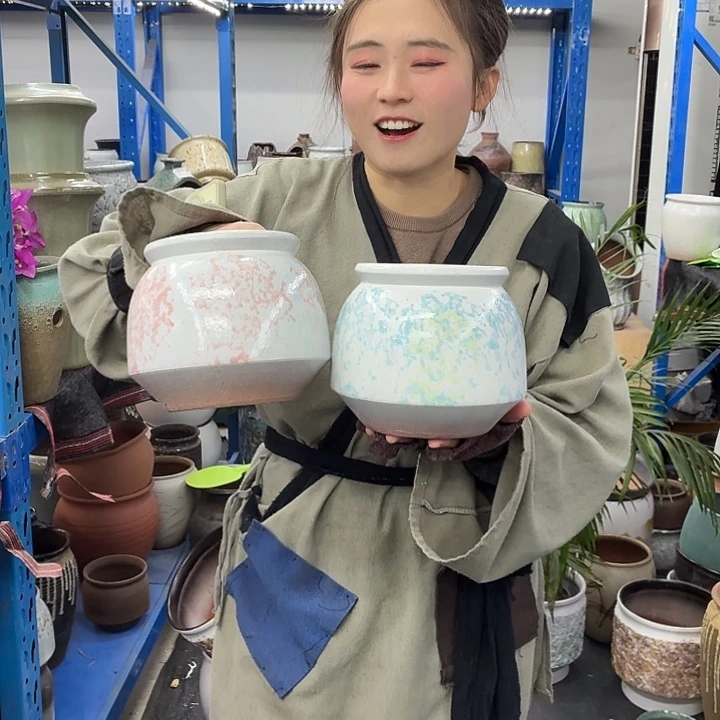 14×15 -粗陶花盆有孔-买买买