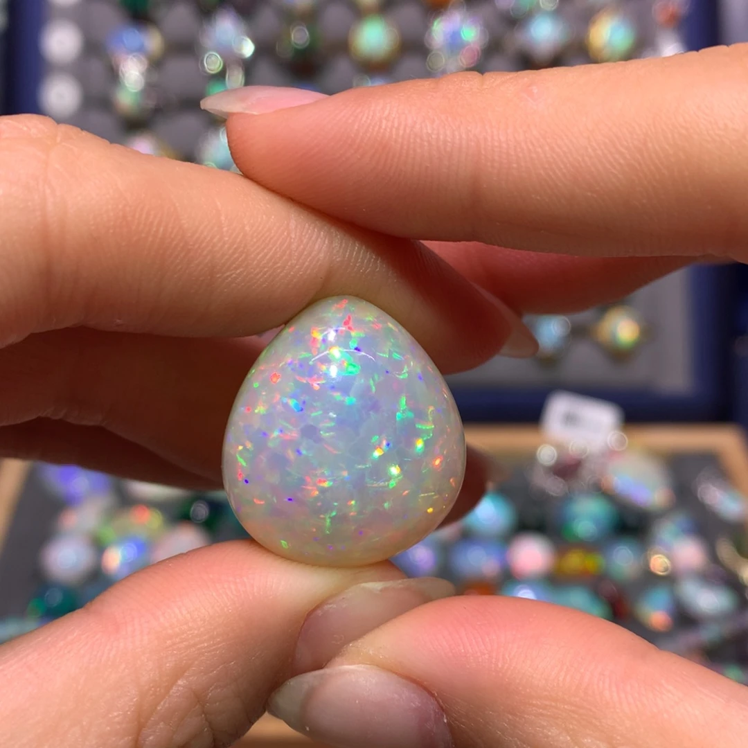 银S925镶嵌欧泊戒指款式