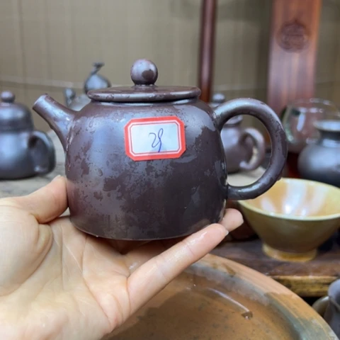 戬谷龙窑坭兴陶柴烧壶29