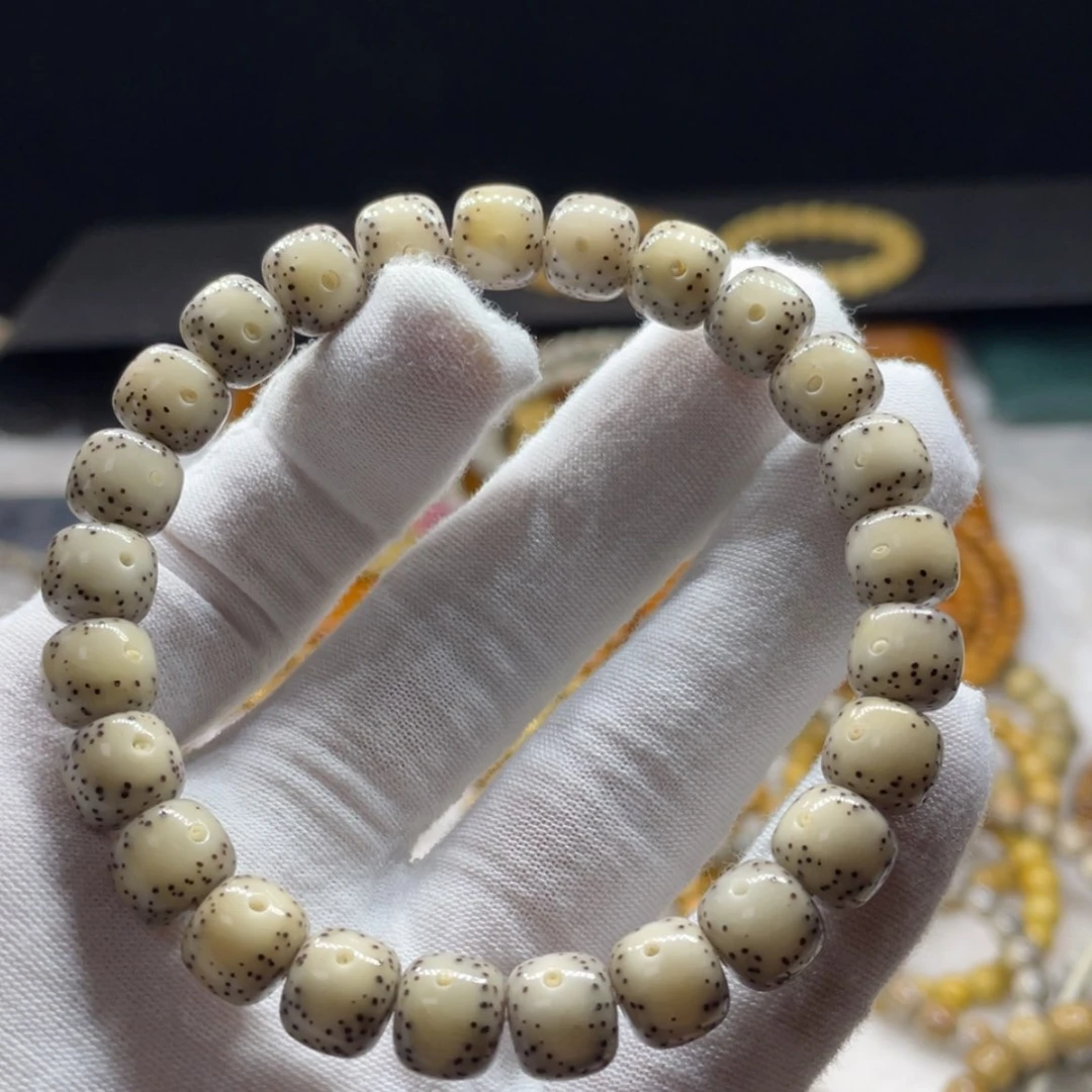 【闪购商品】手串星月菩提9.5冰糖白石玉月朗星稀