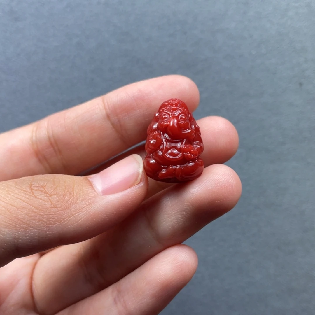 南红玛瑙未镶嵌配饰象神